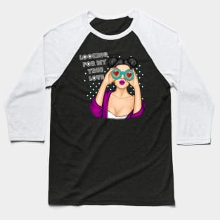 Pop art girl Baseball T-Shirt